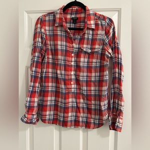 Women’s J.Crew Plaid Long Sleeve Shirt